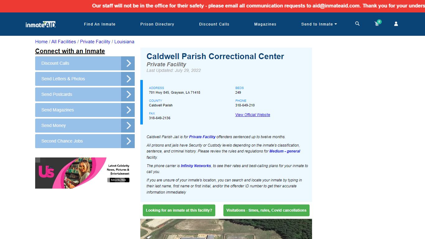 Caldwell Parish Correctional Center - Inmate Search ...